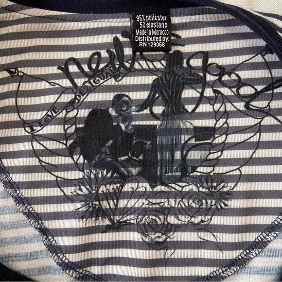 Cute little one Desigual dress 3/4 sleeves striped and floral embellishments XS - Picture 3 of 16